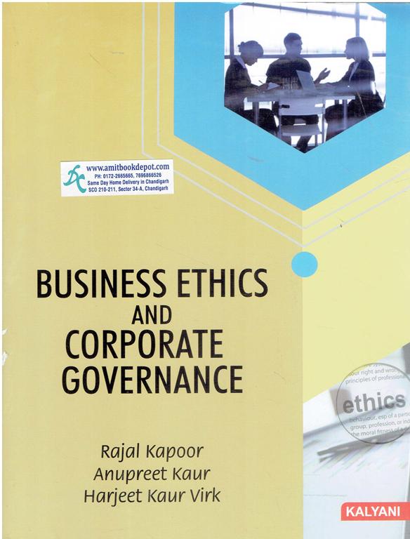 Buy Kanlyani Business Ethics And Corporate Governance BBA 6th Semester PU  Chandigarh-Amit Book Depot