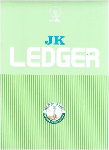 green ledger paper